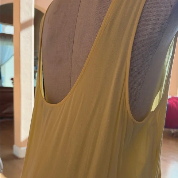 Forever 21 Plus Light Yellow Sleeveless Sun Dress - Picture 4 of 6